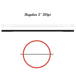 Brzeszczoty włosowe z bolcem NIQUA 134 mm, 20 tpi.